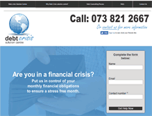 Tablet Screenshot of debtsolution.co.za